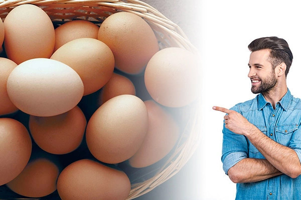 Trứng gà cung cấp nguyên liệu tổng hợp hormone sinh dục nam
